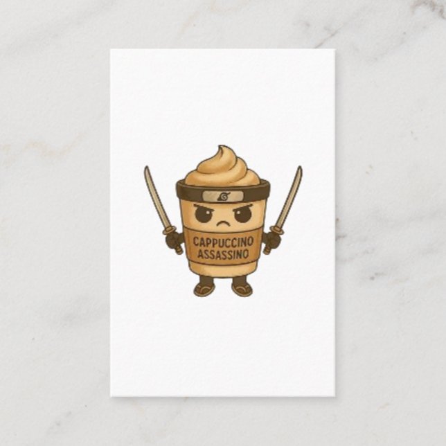 Cappuccino Assassino Italian Visitkort (Framsida)