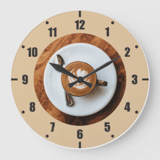 Cappuccino Clock Stor Klocka