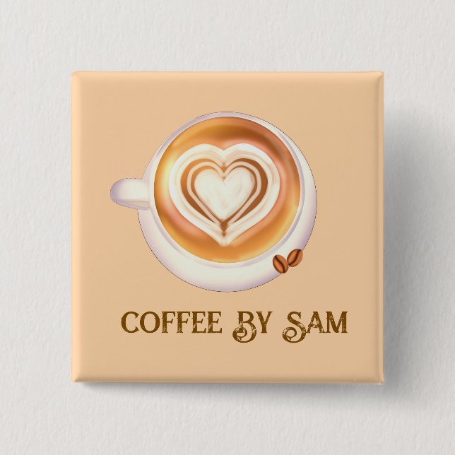 Cappuccino Coffee Knapp (Framsida)