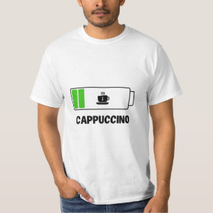 'CAPPUCCINO -enkel unik typografi T Shirt