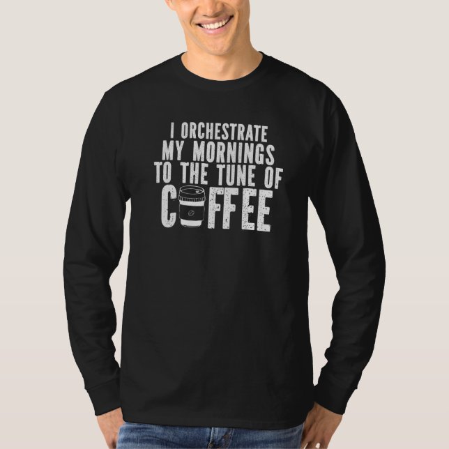 Cappuccino Espresso Kaffeinkaffe Latte T Shirt (Framsida)
