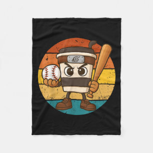 Cappuccino Ino Baseball Cute Italy Brainrot Memine Fleecefilt
