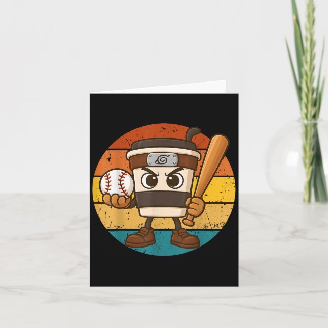 Cappuccino Ino Baseball Cute Italy Brainrot Memine Kort (Framsida)