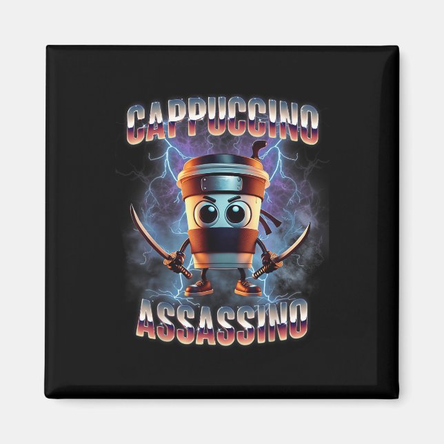 Cappuccino Ino Brainrot Italie Meme Magnet (Framsidan)