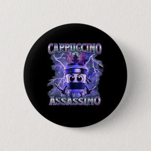 Cappuccino Ino Coffee Älskare Italy Brainrot Meme Knapp