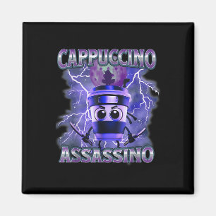 Cappuccino Ino Coffee Älskare Italy Brainrot Meme Magnet