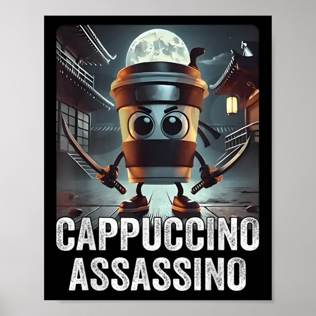 Cappuccino Ino, italiensk Brainrot Meme, Espresso  Poster (Framsidan)