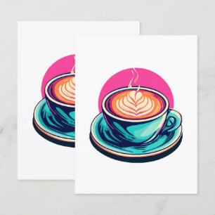 Cappuccino kaffe kopp tilläggskort