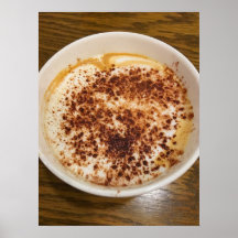 Cappuccino-kaffe med Cinnamon Topping