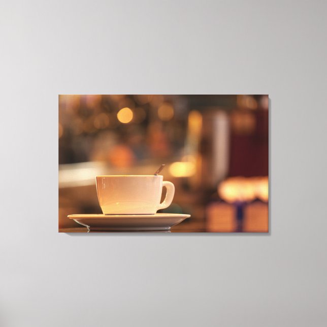 Cappuccino-kaffe, Venedig, Italien Canvastryck (Framsida)
