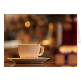 Cappuccino kaffe, Venedig, Italien Hälsningskort