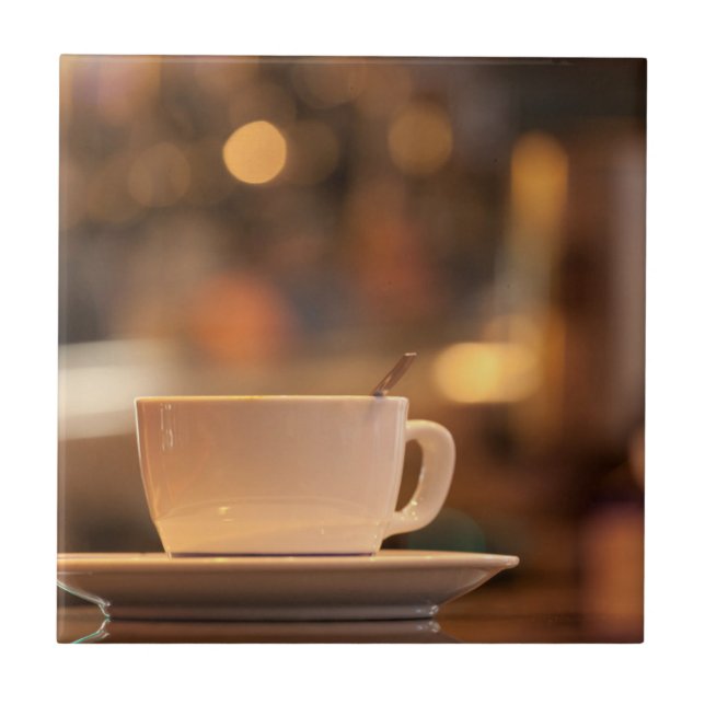 Cappuccino kaffe, Venedig, Italien Kakelplatta (Framsidan)