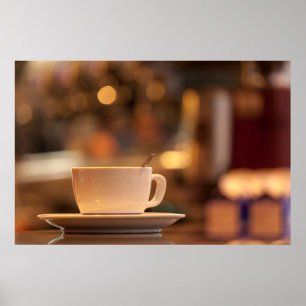 Cappuccino-kaffe, Venedig, Italien Poster