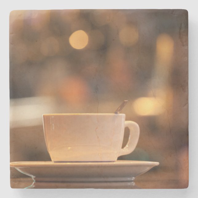 Cappuccino-kaffe, Venedig, Italien Stenunderlägg (Framsidan)