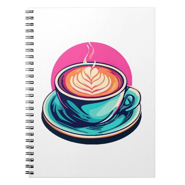 Cappuccino kaffekopp anteckningsbok (Framsidan)