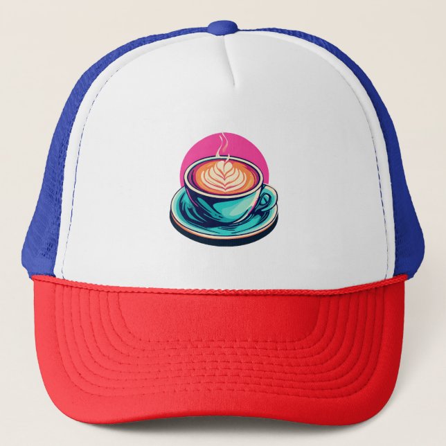 Cappuccino kaffekopp keps (Framsida)