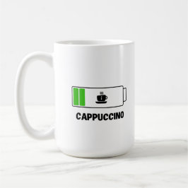 Cappuccino Minimal Typography Coffee Kaffemugg