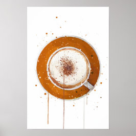 Cappuccino Orange Poster