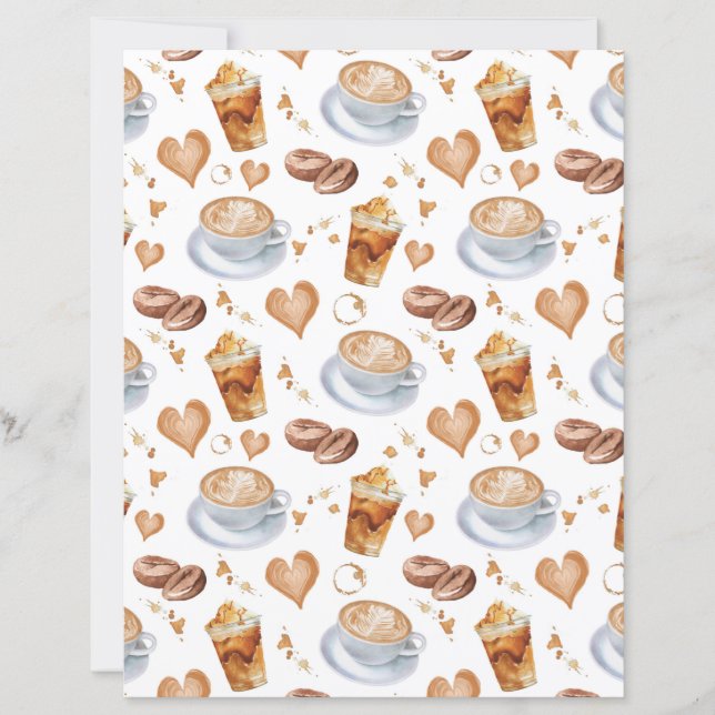 Cappuccino Scrapbookpapper (Framsida)