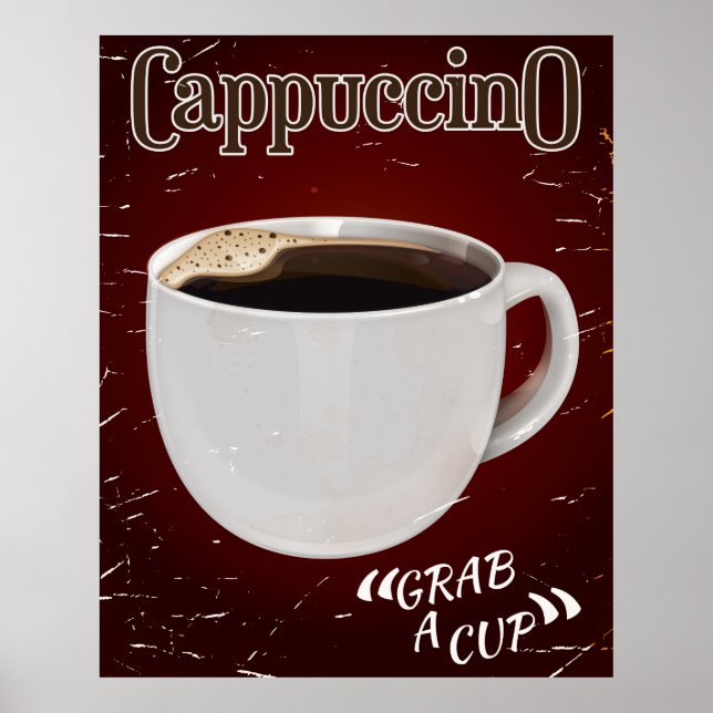 cappuccino vintage affisch (Framsidan)