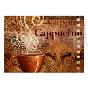 Cappucino Hälsningskort