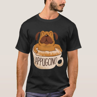 Cappugcino Kaffe Pug T Shirt