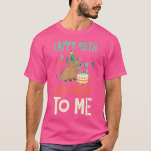 Cappy 95:e födelsedagen till mig Capybara Theme Bi T Shirt