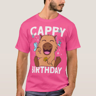 Cappy Birthday Bday Capybara 10th Birthday Capybar T Shirt