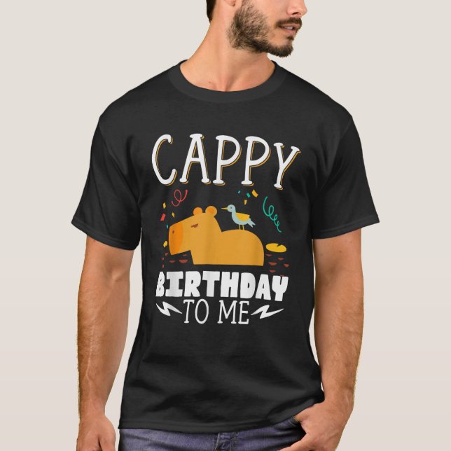 Cappy Birthday till mig Capy Birthday T Shirt (Framsida)