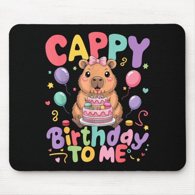 Cappy Birthday To Me Cute Capy Capybara Birthday G Musmatta (Framsidan)