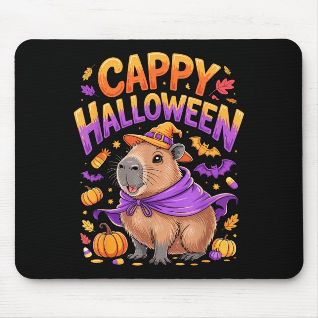 Cappy Halloween Capybara Witch  Musmatta (Framsidan)