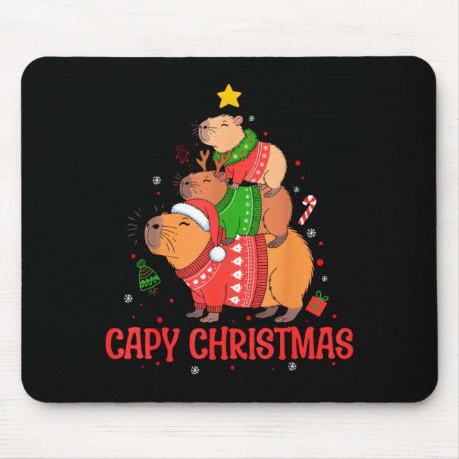 Cappy Holidays Capybara Christmas Cute Capy Xmas T Musmatta (Framsidan)