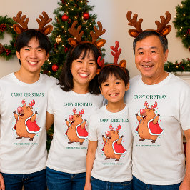 Cappy Julfonen Capybara renar, huvudband T Shirt