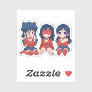 Cappy Mita Sleepy Mita Kind Mita Chibi Cute Anime  Klistermärken