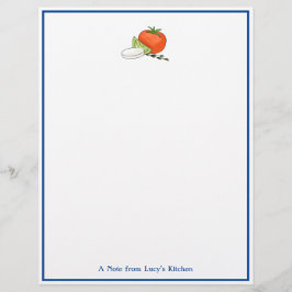 Caprese Italy Chef's Note Stationery Letterhead Brevhuvud
