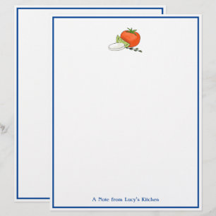 Caprese Italy Chef's Note Stationery Letterhead Brevhuvud