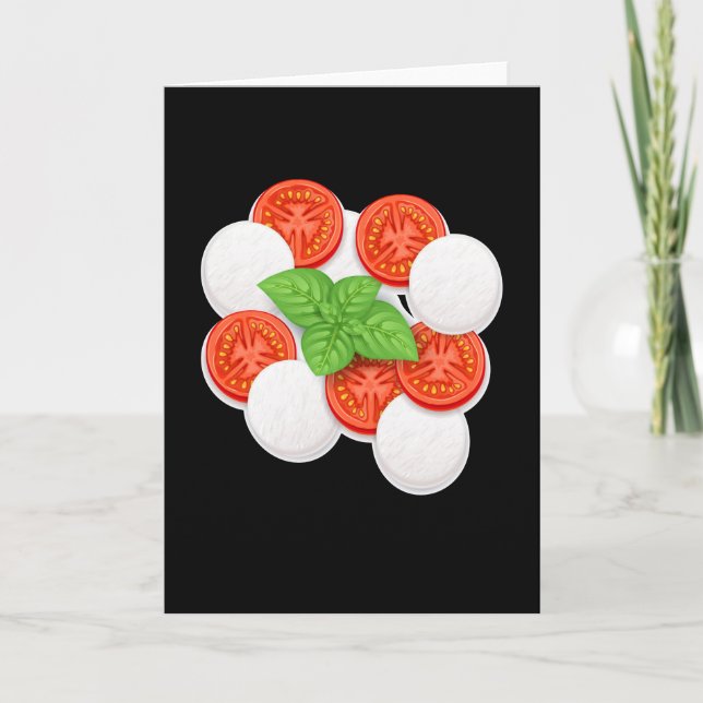 Caprese Morzarella Tomato Vegetable Cook Kort (Framsida)