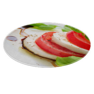 Caprese sallad. Tomat- och Mozzarellaskivor