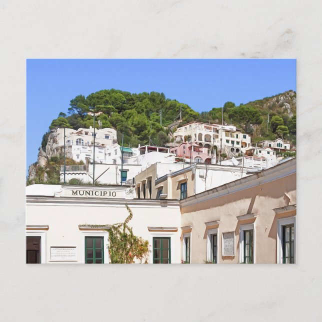 Capri. 4 vykort (Framsida)