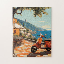 Capri Amalfi Kusten Italien Vintage Pussel