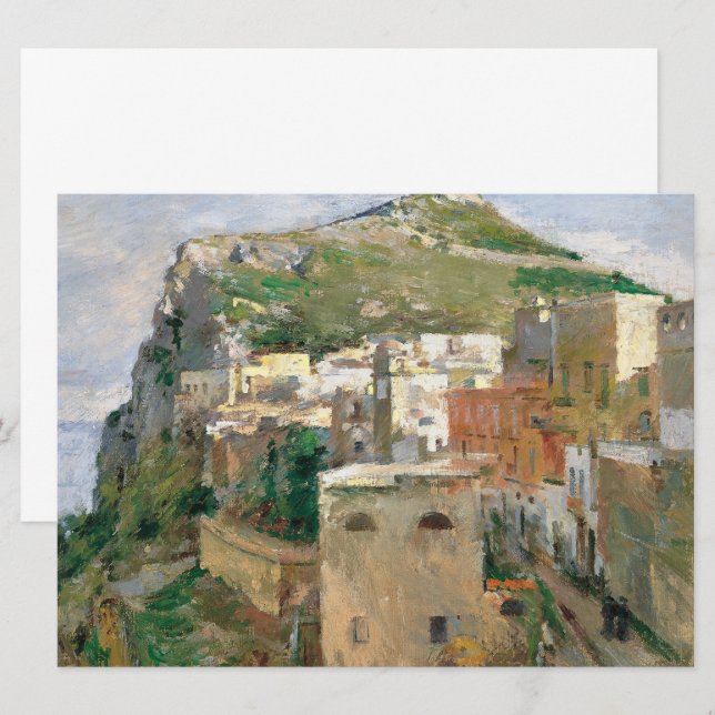 Capri (av Theodore Robinson) Kort (Fram/baksida)