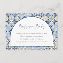 Capri Baby Shower, italiensk tema, Bokar för Baby