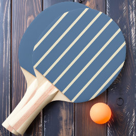 Capri Blå Randig och enfärgad Pingisracket