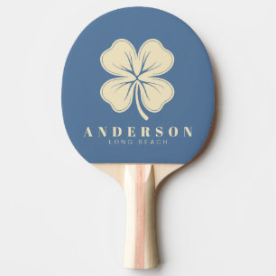 Capri Blue Fyrklöver med namn Pingisracket