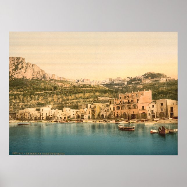 Capri, Capri, Capri, Kampanien, Italien Poster (Framsidan)