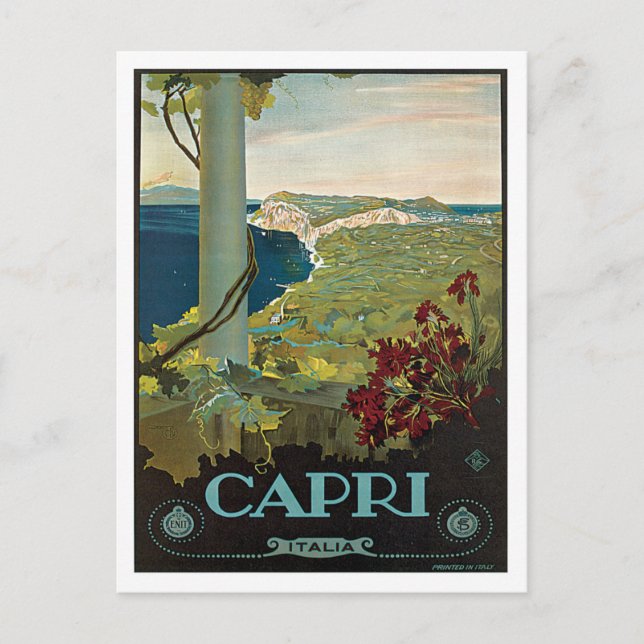 Capri Italia Italien Vintage Vykort (Framsida)