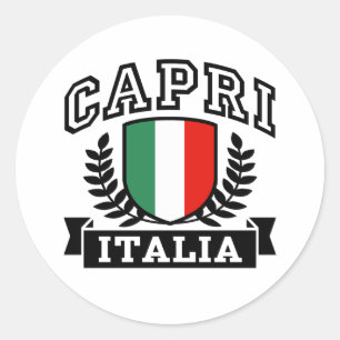 Capri Italia Runt Klistermärke