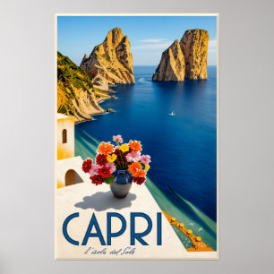 Capri, Italien Affisch