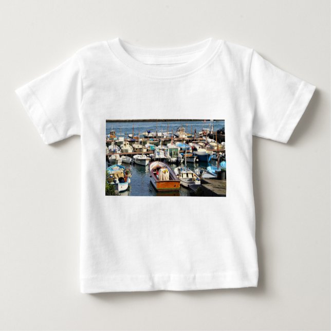Capri, Italien, båtar, T-shirt (Framsida)