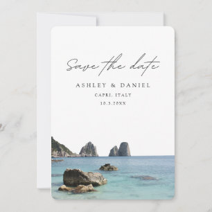 Capri Italien Bröllop Spara Datum Inbjudningar